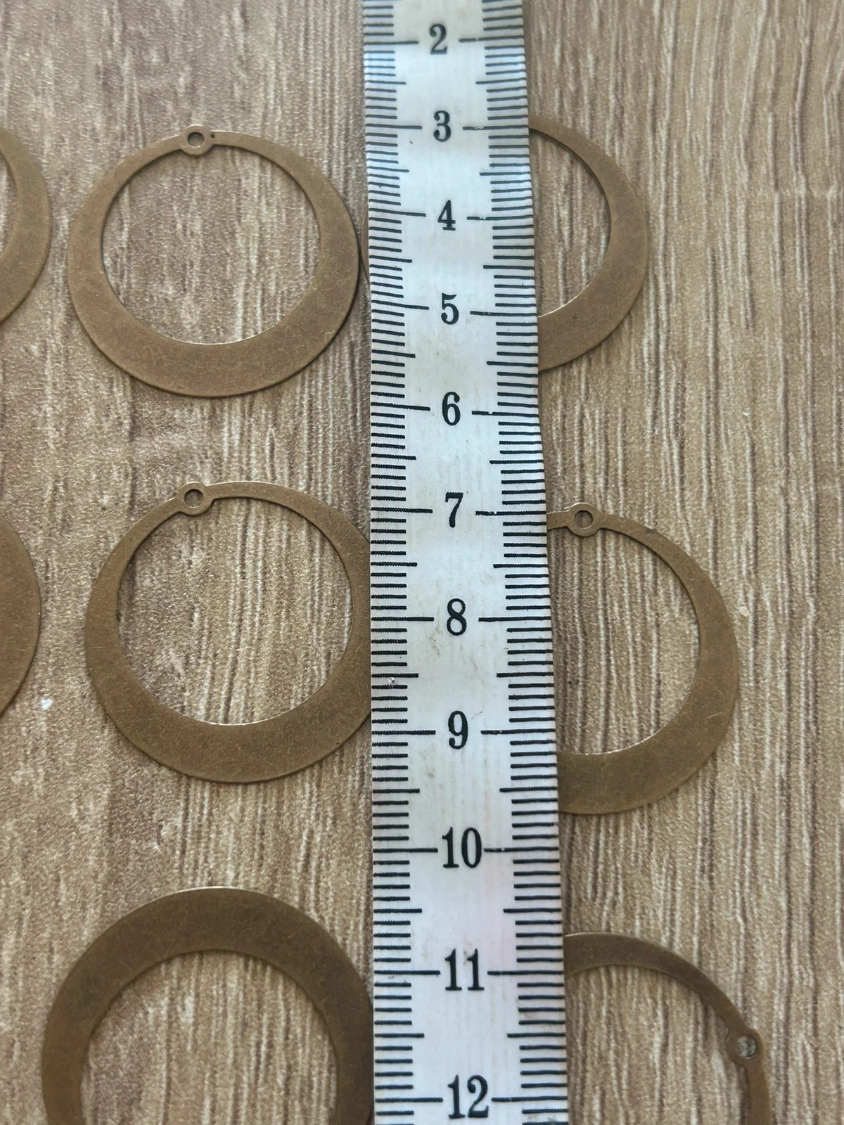 Vintage set van 20 messing creolen hangers – photo 4